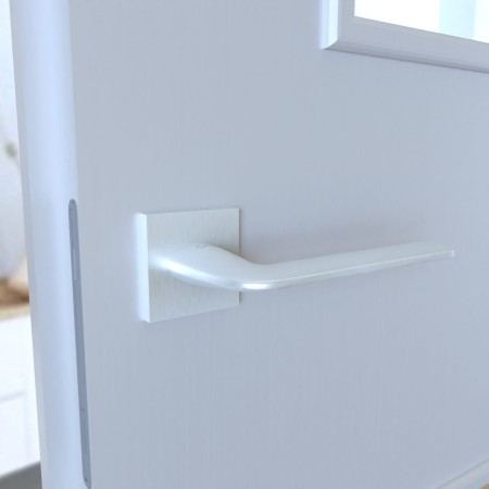 Klamka Stinger Fit KSR M700 chrom - mat szyld kwadratowy Infinity Line