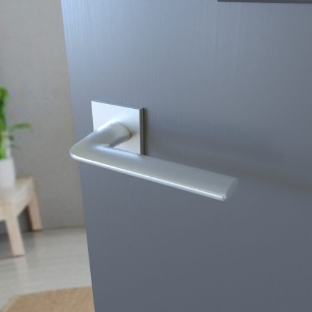 Klamka Stinger Fit KSR M700 chrom - mat szyld kwadratowy Infinity Line