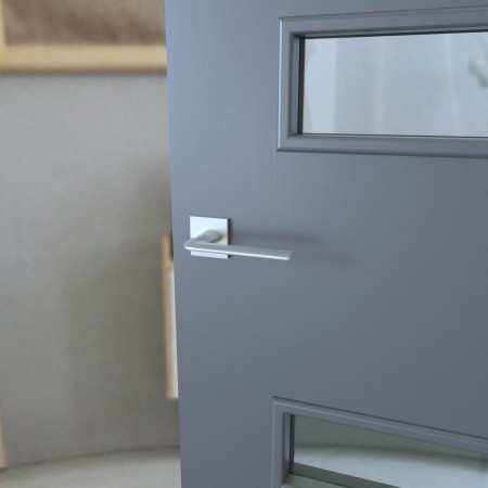 Klamka Stinger Fit KSR M700 chrom - mat szyld kwadratowy Infinity Line