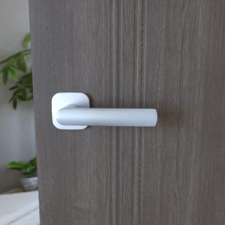 Klamka Torino KTF QO M700 rozeta kwadratowa owalna chrom matowy Infinity Line