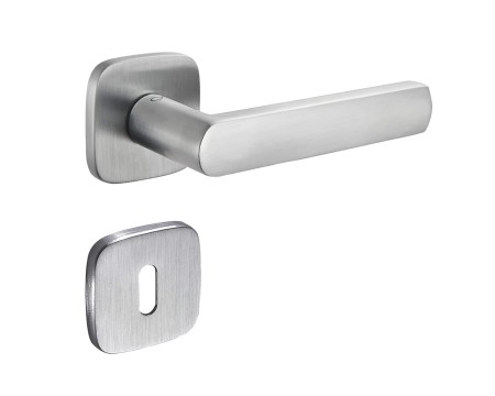 Klamka Torino KTF QO M700 rozeta kwadratowa owalna chrom matowy Infinity Line