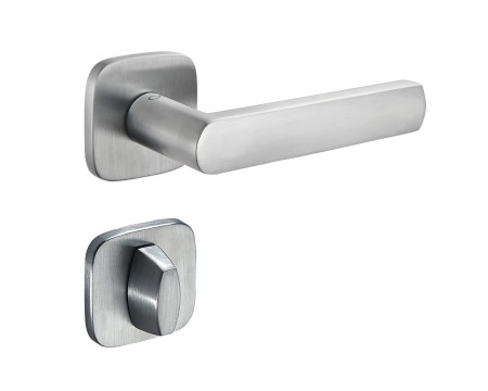 Klamka Torino KTF QO M700 rozeta kwadratowa owalna chrom matowy Infinity Line