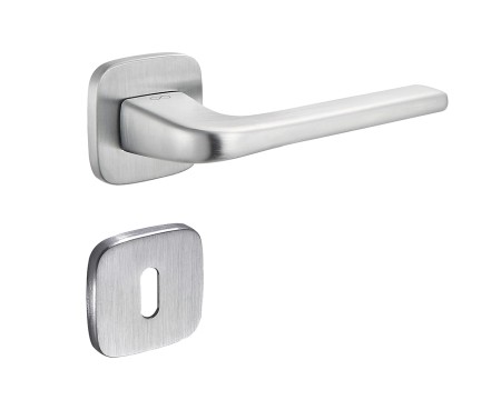 Klamka Solo KSO QO M700 rozeta kwadratowa owalna chrom matowy Infinity Line