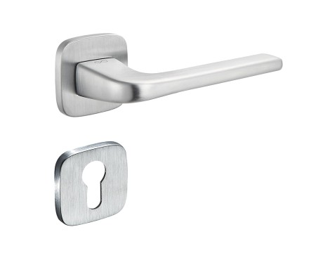 Klamka Solo KSO QO M700 rozeta kwadratowa owalna chrom matowy Infinity Line