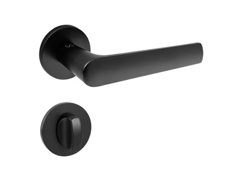 Klamka Tokyo KTOK B00 czarna szyld okrągły Italian Design