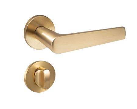 Klamka Tokyo KTOK MG00 złoty mat szyld okrągły Italian Design