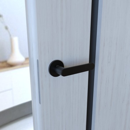 Klamka Wenus Fit KWF O B00 czarna szyld okrągły Infinity Line