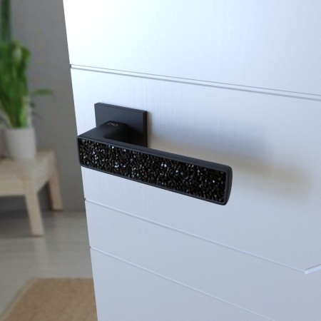 Klamka Concept Fit KCF B00/GLAMOUR rozeta kwadratowa czarna Infinity Line