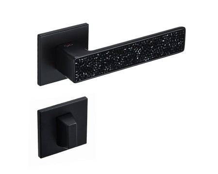 Klamka Concept Fit KCF B00/GLAMOUR rozeta kwadratowa czarna Infinity Line