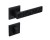 Klamka Concept Fit KCF B00/GLAMOUR rozeta kwadratowa czarna Infinity Line