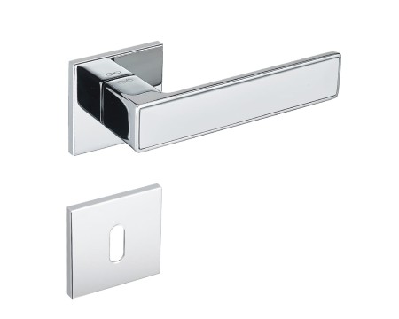 Klamka Concept FIT KCF 700/800 chrom połysk/biały szyld kwadratowy Infinity Line