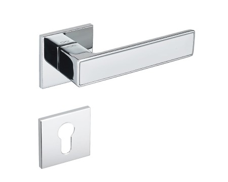Klamka Concept FIT KCF 700/800 chrom połysk/biały szyld kwadratowy Infinity Line