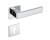 Klamka Concept FIT KCF 700/800 chrom połysk/biały szyld kwadratowy Infinity Line