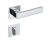 Klamka Concept FIT KCF 700/800 chrom połysk/biały szyld kwadratowy Infinity Line