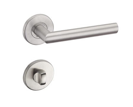 Klamka Duo KDU O 500 stal nierdzewna szyld okrągły Infinity Line