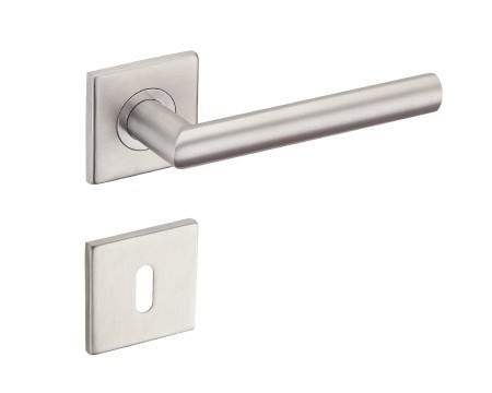 Klamka Duo KDU 500 stal nierdzewna szyld kwadratowy Infinity Line