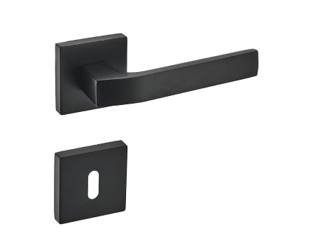 Klamka Carlo KCL B00 czarna szyld kwadratowy Infinity Line