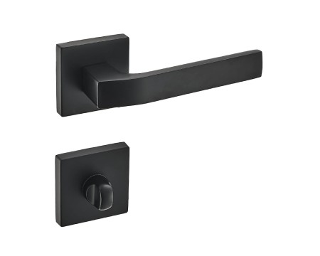 Klamka Carlo KCL B00 czarna szyld kwadratowy Infinity Line