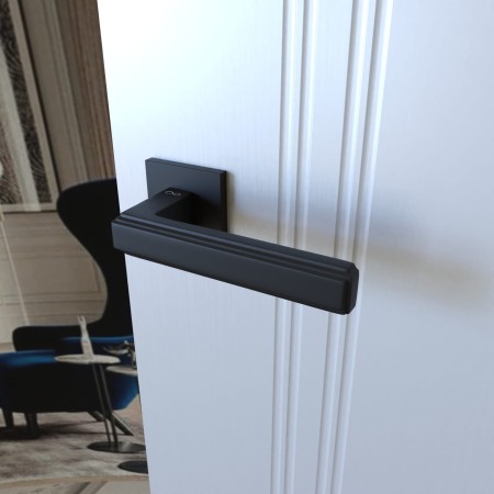 Klamka Florence KFL B00 rozeta kwadratowa czarna Infinity Line