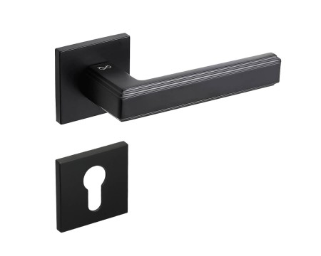 Klamka Florence KFL B00 rozeta kwadratowa czarna Infinity Line
