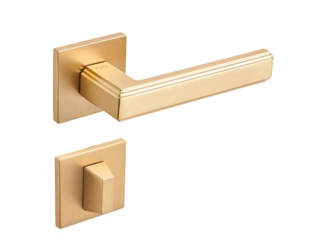 Klamka Florence KFL MG00 rozeta kwadratowa złoty mat Infinity Line