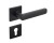 Klamka Torino Fit KTF B00 rozeta kwadratowa czarna Infinity Line