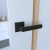 Klamka Torino Fit KTF B00 rozeta kwadratowa czarna Infinity Line