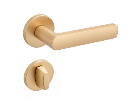 Klamka Torino Fit KTF O MG00 złoty - mat rozeta okrągła Infinity Line