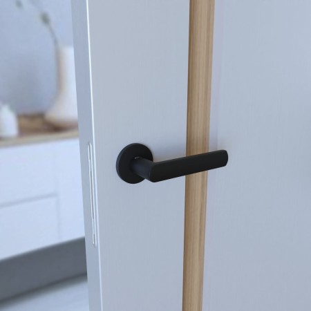 Klamka Torino Fit KTF O B00 rozeta okrągła czarna Infinity Line