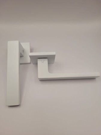 Klamka Warna FIT biała szyld kwadratowy VDS