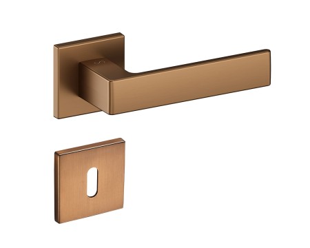 Klamka Apollo FIT KAF 900 szyld kwadratowy brąz satyna Infinity Line