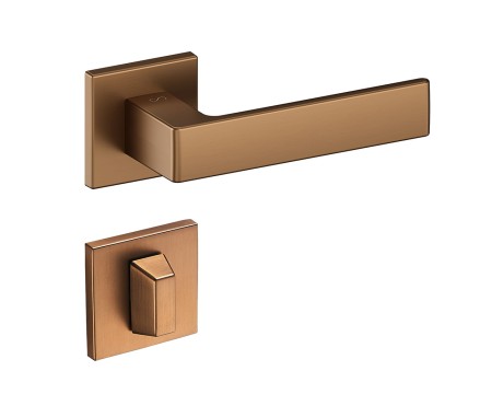 Klamka Apollo FIT KAF 900 szyld kwadratowy brąz satyna Infinity Line