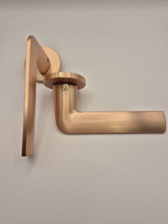 Klamka Stinger KSR O M M00 rozeta okrągła miedź - mat Infinity Line