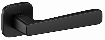 Klamka Parma KPR QO B00 rozeta kwadratowa owalna czarna Infinity Line