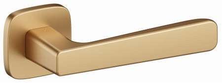 Klamka Parma KPR QO MG00 rozeta kwadratowa owalna złoty mat Infinity Line