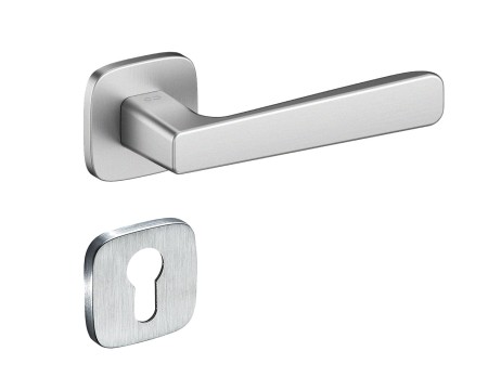 Klamka Parma KPR QO M700 rozeta kwadratowa owalna chrom mat Infinity Line