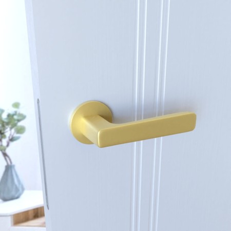 Klamka Parma KPR O MG00 rozeta okrągła złoty mat Infinity Line