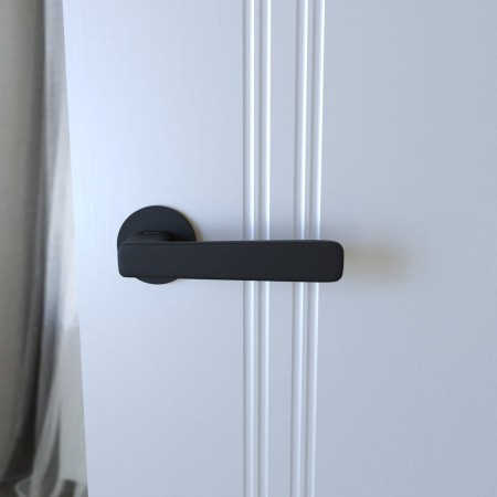 Klamka Parma KPR O B00 rozeta okrągła czarna Infinity Line