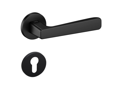 Klamka Parma KPR O B00 rozeta okrągła czarna Infinity Line