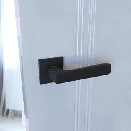 Klamka Parma KPR B00 rozeta kwadratowa czarna Infinity Line