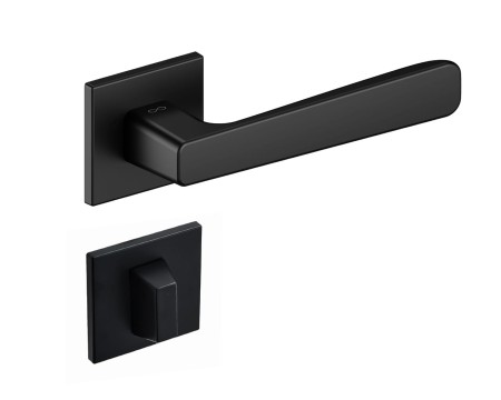 Klamka Parma KPR B00 rozeta kwadratowa czarna Infinity Line