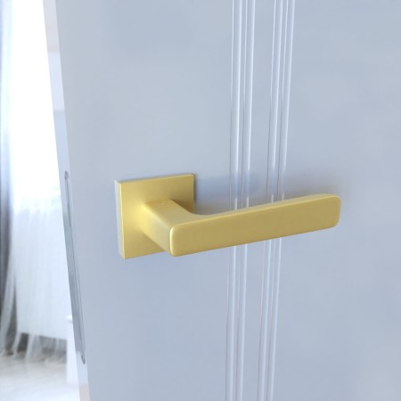 Klamka Parma KPR MG00 rozeta kwadratowa złoty mat Infinity Line