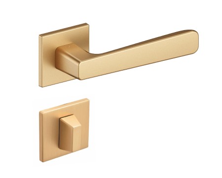 Klamka Parma KPR MG00 rozeta kwadratowa złoty mat Infinity Line