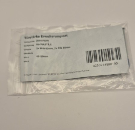 Zestaw montażowy Griffwerk do drzwi grubości 45mm - 75 mm