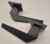 Klamka Ice Fit KCE B00 rozeta kwadratowa czarna Infinity Line