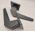 Klamka Ice Fit KCE B00 rozeta kwadratowa czarna Infinity Line