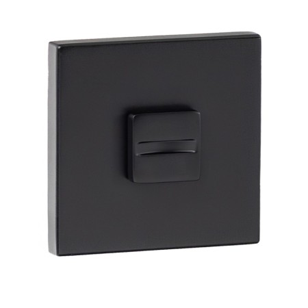 Rozeta kwadratowa R67F slim czarna WC