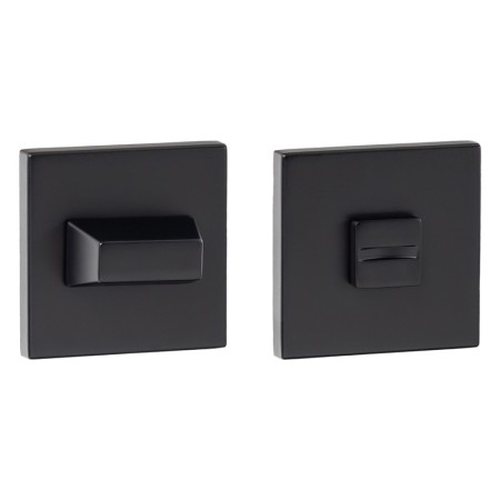 Rozeta kwadratowa R67F slim czarna WC