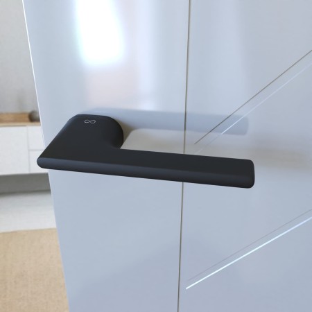 Klamka LUKKA KLUK B00 SZYLD UKRYTY OWALNY ROT CZARNY ITALIAN DESIGN