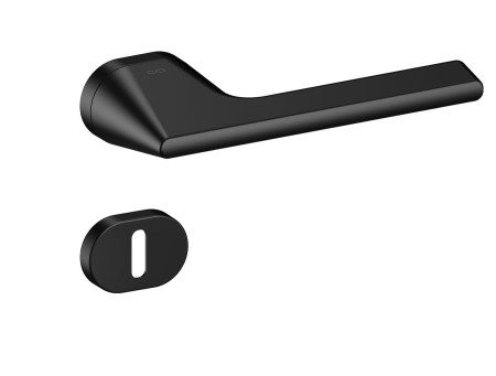 Klamka LUKKA KLUK B00 SZYLD UKRYTY OWALNY ROT CZARNY ITALIAN DESIGN